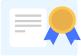 Compliance certificate icon